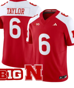 Trae Taylor Jersey #6 Nebraska Cornhuskers 2026 Vapor Limited Stitched 7 Trae Taylor Jersey #6 Nebraska Cornhuskers 2026 Vapor Limited Stitched by My Store NCAA Football Jerseys