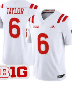 Trae Taylor Jersey #6 Nebraska Cornhuskers 2026 Vapor Limited Stitched 9 Trae Taylor Jersey #6 Nebraska Cornhuskers 2026 Vapor Limited Stitched by My Store NCAA Football Jerseys