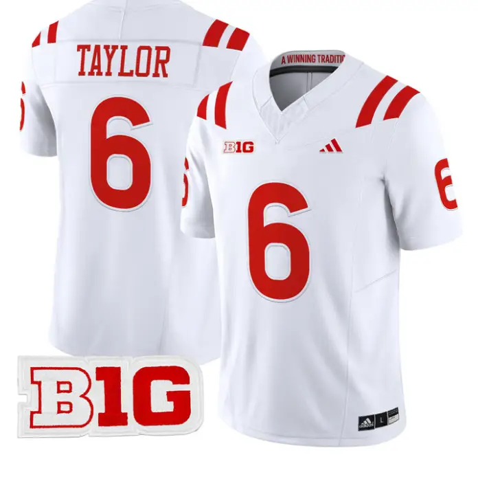 Trae Taylor Jersey #6 Nebraska Cornhuskers 2026 Vapor Limited Stitched 5 Trae Taylor Jersey #6 Nebraska Cornhuskers 2026 Vapor Limited Stitched by My Store NCAA Football Jerseys