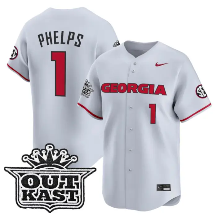 Tre Phelps Jersey #1 Georgia Bulldogs Baseball 2026 Outkast Stitched 2 Tre Phelps Jersey #1 Georgia Bulldogs Baseball 2026 Outkast Stitched by My Store