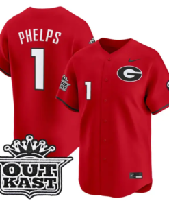 Tre Phelps Jersey #1 Georgia Bulldogs Baseball 2026 Outkast Stitched 7 Tre Phelps Jersey #1 Georgia Bulldogs Baseball 2026 Outkast Stitched by My Store