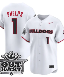 Tre Phelps Jersey #1 Georgia Bulldogs Baseball 2026 Outkast Stitched 8 Tre Phelps Jersey #1 Georgia Bulldogs Baseball 2026 Outkast Stitched by My Store