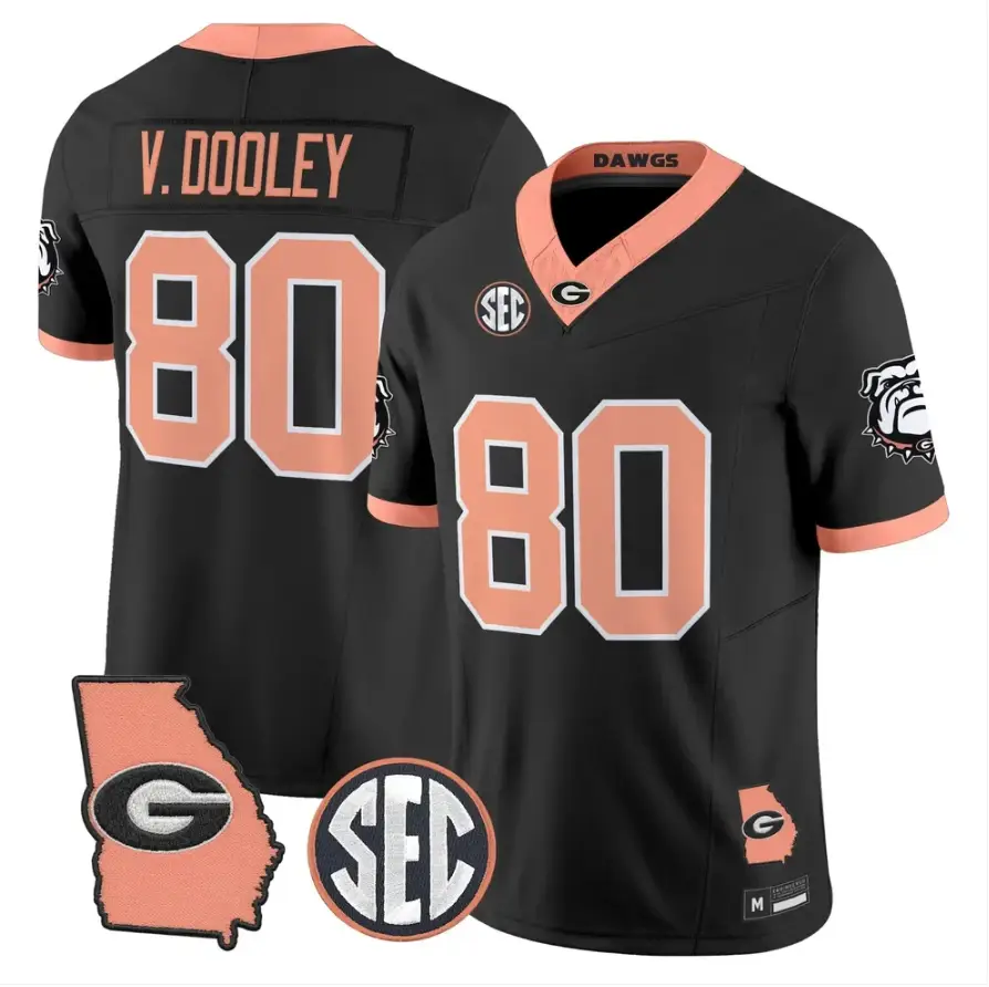 Vince Dooley Jersey #80 Georgia Bulldogs 2026 The Big Peach Stitched 1 Vince Dooley Jersey #80 Georgia Bulldogs 2026 The Big Peach Stitched by My Store NCAA Football Jerseys