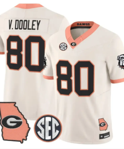 Vince Dooley Jersey #80 Georgia Bulldogs 2026 The Big Peach Stitched 6 Vince Dooley Jersey #80 Georgia Bulldogs 2026 The Big Peach Stitched by My Store NCAA Football Jerseys