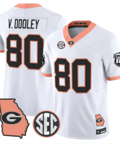 Vince Dooley Jersey #80 Georgia Bulldogs 2026 The Big Peach Stitched 8 Vince Dooley Jersey #80 Georgia Bulldogs 2026 The Big Peach Stitched by My Store NCAA Football Jerseys