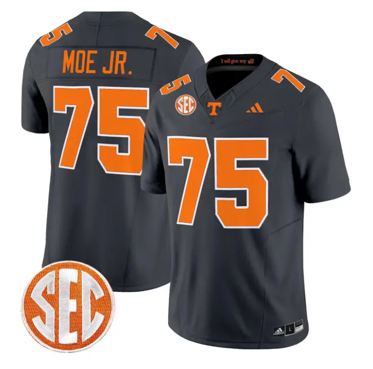 Wendell Moe Jr Jersey #75 Tennessee Vols 2026 Vapor Limited Stitched 3 Wendell Moe Jr Jersey #75 Tennessee Vols 2026 Vapor Limited Stitched by My Store NCAA Football Jerseys