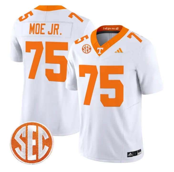 Wendell Moe Jr Jersey #75 Tennessee Vols 2026 Vapor Limited Stitched 6 Wendell Moe Jr Jersey #75 Tennessee Vols 2026 Vapor Limited Stitched by My Store NCAA Football Jerseys