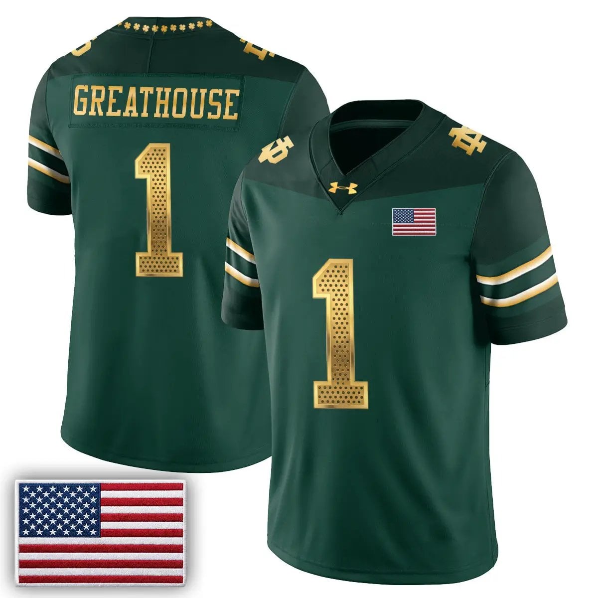 Notre Dame Fighting Irish 2026 Shamrock Series Football Vapor Jersey - Stitched 17 Notre Dame Fighting Irish 2026 Shamrock Series Football Vapor Jersey - Stitched by Notre Dame Fighting Irish