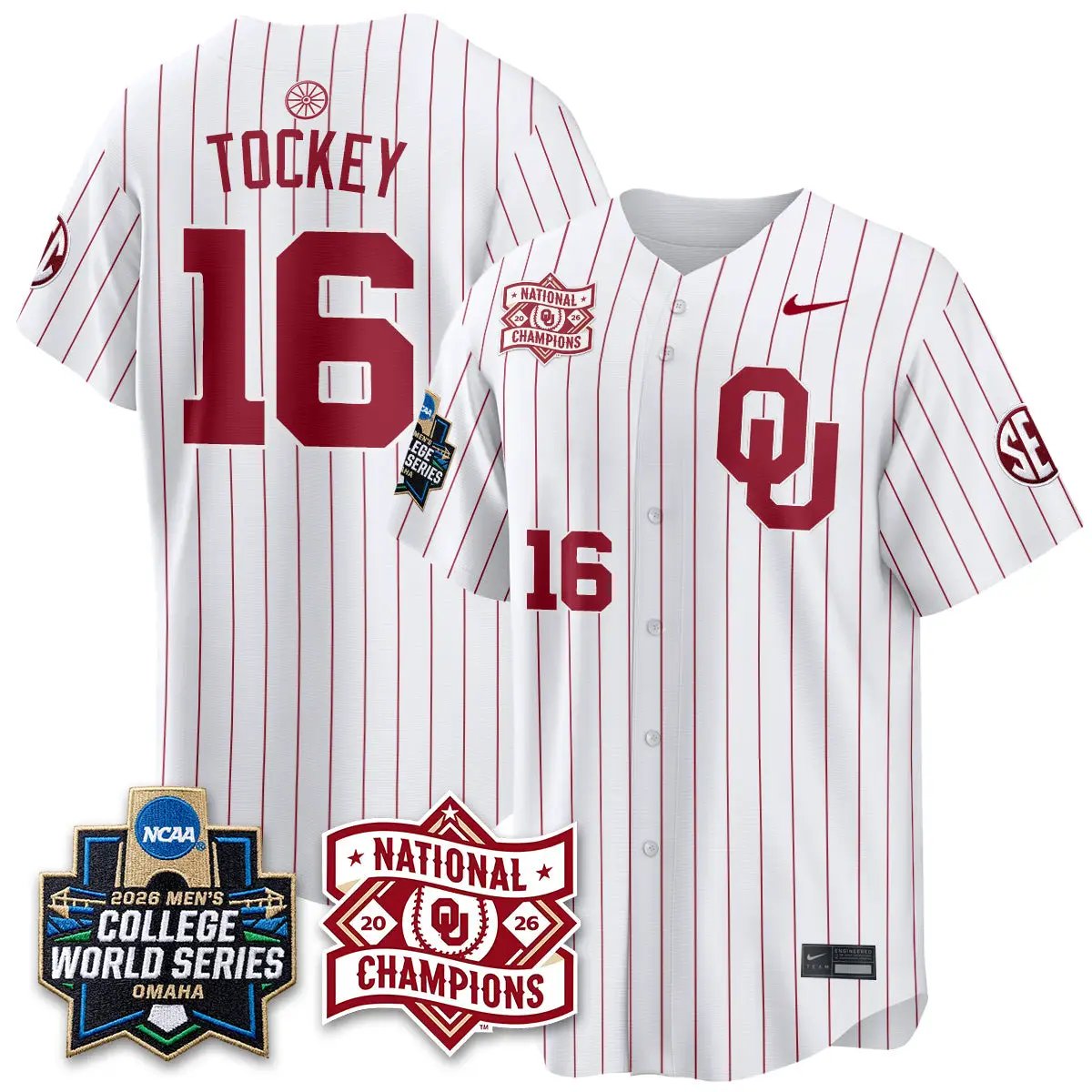 Oklahoma Sooners 2026 NCAA Baseball College World Series Champions Vapor Jersey - Stitched 37 Oklahoma Sooners 2026 NCAA Baseball College World Series Champions Vapor Jersey - Stitched by Oklahoma Sooners