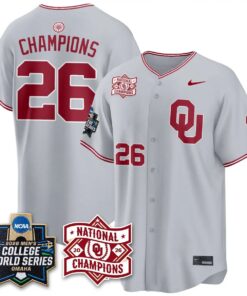 Oklahoma Sooners 2026 NCAA Baseball College World Series Champions Vapor Jersey - Stitched 58 Oklahoma Sooners 2026 NCAA Baseball College World Series Champions Vapor Jersey - Stitched by Oklahoma Sooners