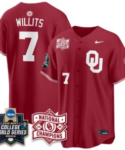 Oklahoma Sooners 2026 NCAA Baseball College World Series Champions Vapor Jersey - Stitched 64 Oklahoma Sooners 2026 NCAA Baseball College World Series Champions Vapor Jersey - Stitched by Oklahoma Sooners