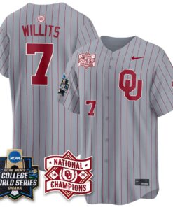 Oklahoma Sooners 2026 NCAA Baseball College World Series Champions Vapor Jersey - Stitched 44 Oklahoma Sooners 2026 NCAA Baseball College World Series Champions Vapor Jersey - Stitched by Oklahoma Sooners