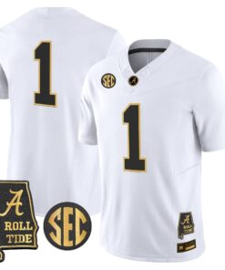 BAMA 2026 Gold Vapor Limited Jersey - Alabama Map - Stitched by Alabama Crimson Tide