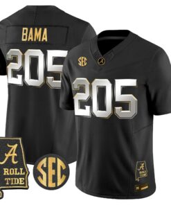 BAMA 2026 Gold Vapor Limited Jersey - Alabama Map - Stitched by Alabama Crimson Tide