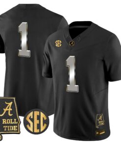 BAMA 2026 Gold Vapor Limited Jersey - Alabama Map - Stitched by Alabama Crimson Tide