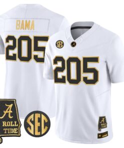 BAMA 2026 Gold Vapor Limited Jersey - Alabama Map - Stitched by Alabama Crimson Tide