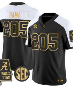BAMA 2026 Gold Vapor Limited Jersey - Alabama Map - Stitched by Alabama Crimson Tide