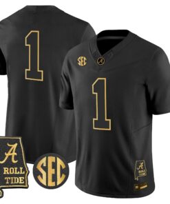 BAMA 2026 Gold Vapor Limited Jersey - Alabama Map - Stitched by Alabama Crimson Tide