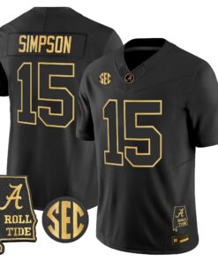 BAMA 2026 Gold Vapor Limited Jersey - Alabama Map - Stitched by Alabama Crimson Tide