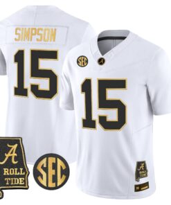 BAMA 2026 Gold Vapor Limited Jersey - Alabama Map - Stitched by Alabama Crimson Tide