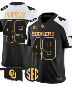 Oklahoma Sooners 2026 Gold Vapor Limited Jersey - Stitched 75 OU 2026 Gold Vapor Limited Jersey - Stitched by Digigearus