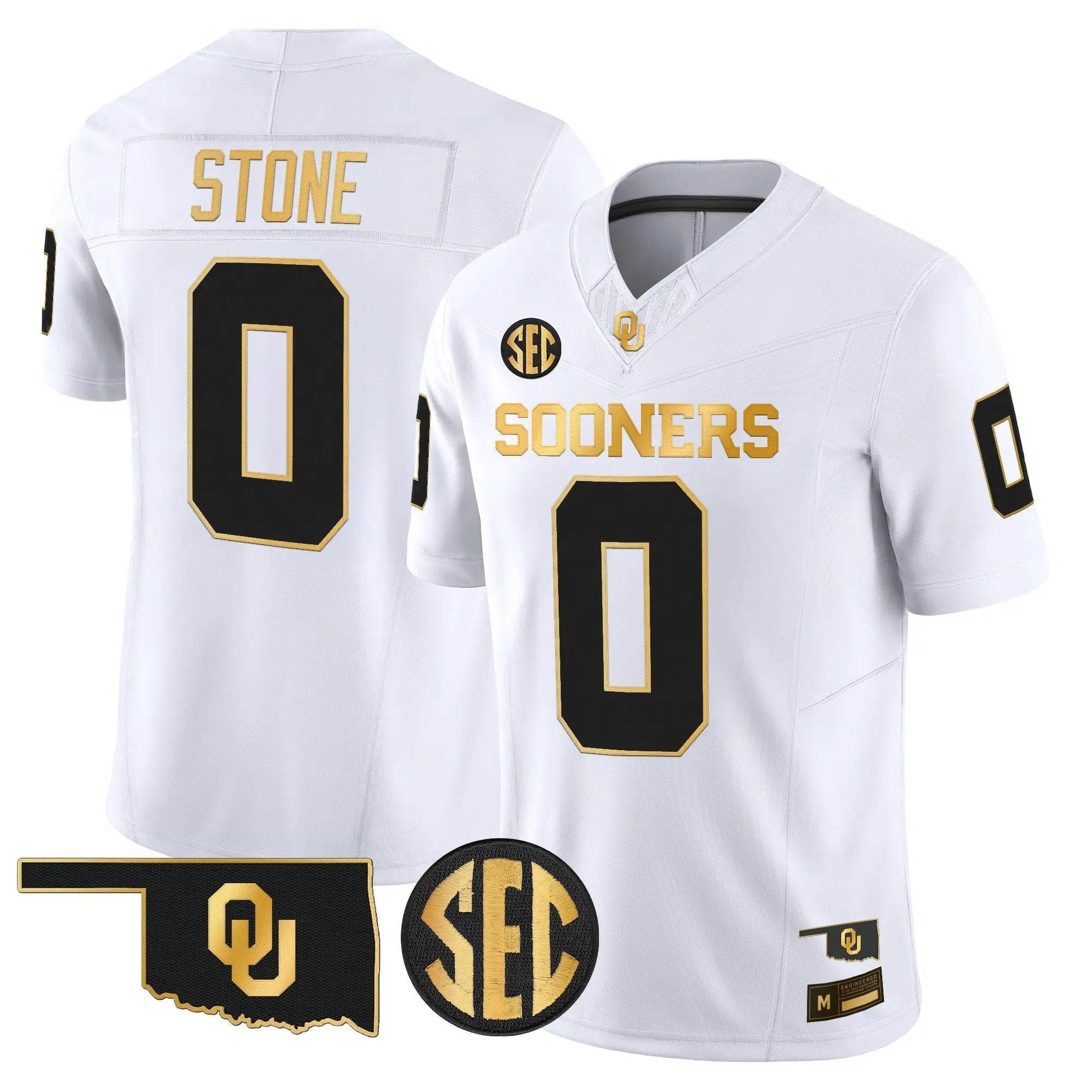 Oklahoma Sooners 2026 Gold Vapor Limited Jersey - Stitched 15 OU 2026 Gold Vapor Limited Jersey - Stitched by Digigearus
