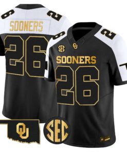 Oklahoma Sooners 2026 Gold Vapor Limited Jersey - Stitched 78 OU 2026 Gold Vapor Limited Jersey - Stitched by Digigearus