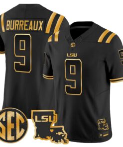 LSU 2026 Louisiana Patch Gold Vapor Limited Jersey - Stitched by Digigearus