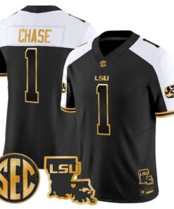 LSU 2026 Louisiana Patch Gold Vapor Limited Jersey - Stitched by Digigearus