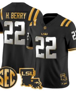 LSU 2026 Louisiana Patch Gold Vapor Limited Jersey - Stitched by Digigearus