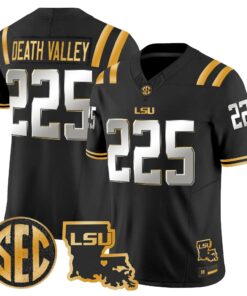 LSU 2026 Louisiana Patch Gold Vapor Limited Jersey - Stitched by Digigearus