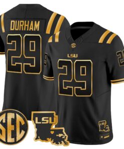 LSU 2026 Louisiana Patch Gold Vapor Limited Jersey - Stitched by Digigearus