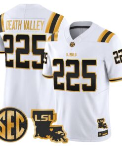 LSU 2026 Louisiana Patch Gold Vapor Limited Jersey - Stitched by Digigearus