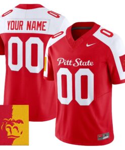 1786594061d8ceb7e447 - Malcom Terry Pittsburg State Athletics 2026 Vapor Limited Custom Jersey - Stitched by Digigearus
