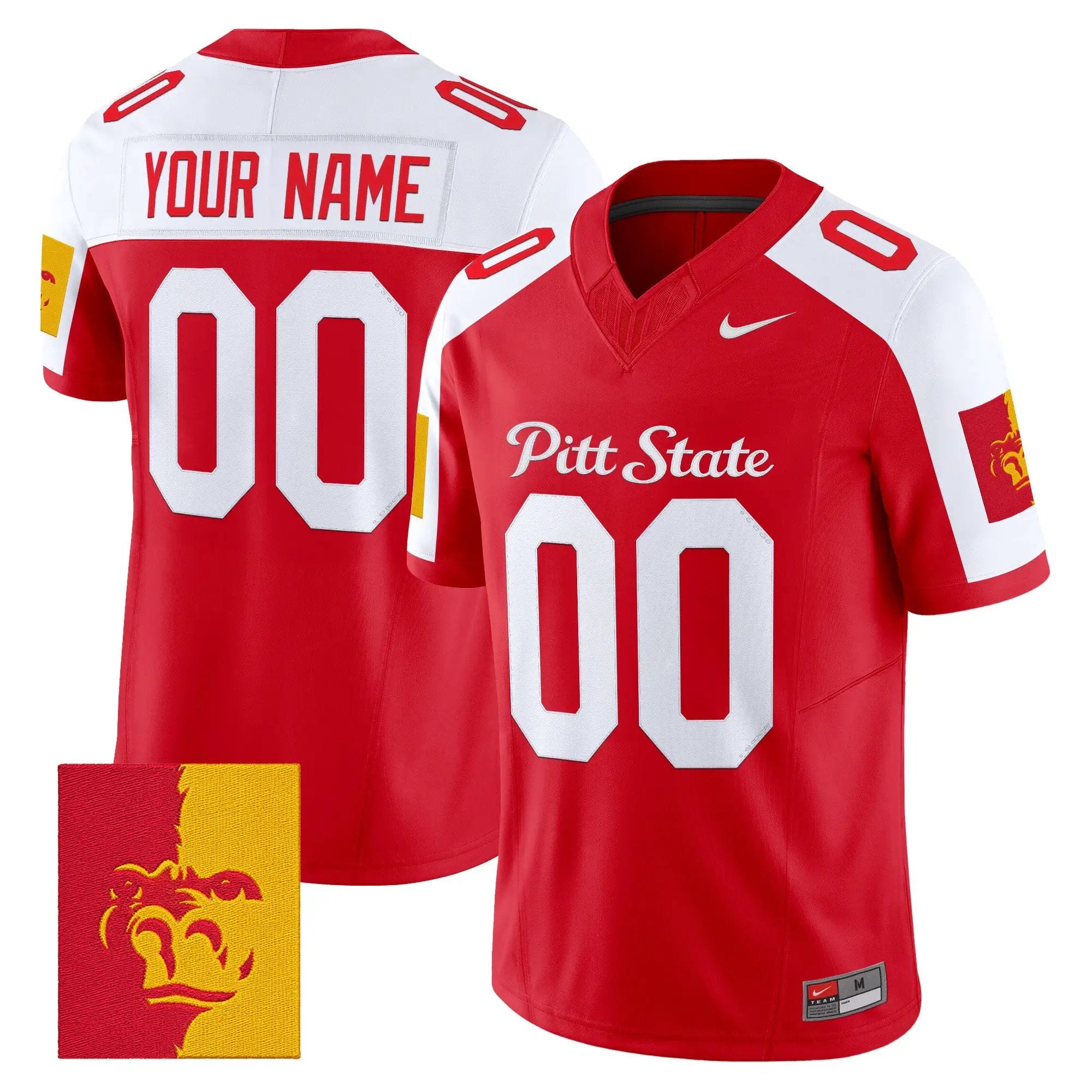 1786594061d8ceb7e447 - Malcom Terry Pittsburg State Athletics 2026 Vapor Limited Custom Jersey - Stitched by Digigearus