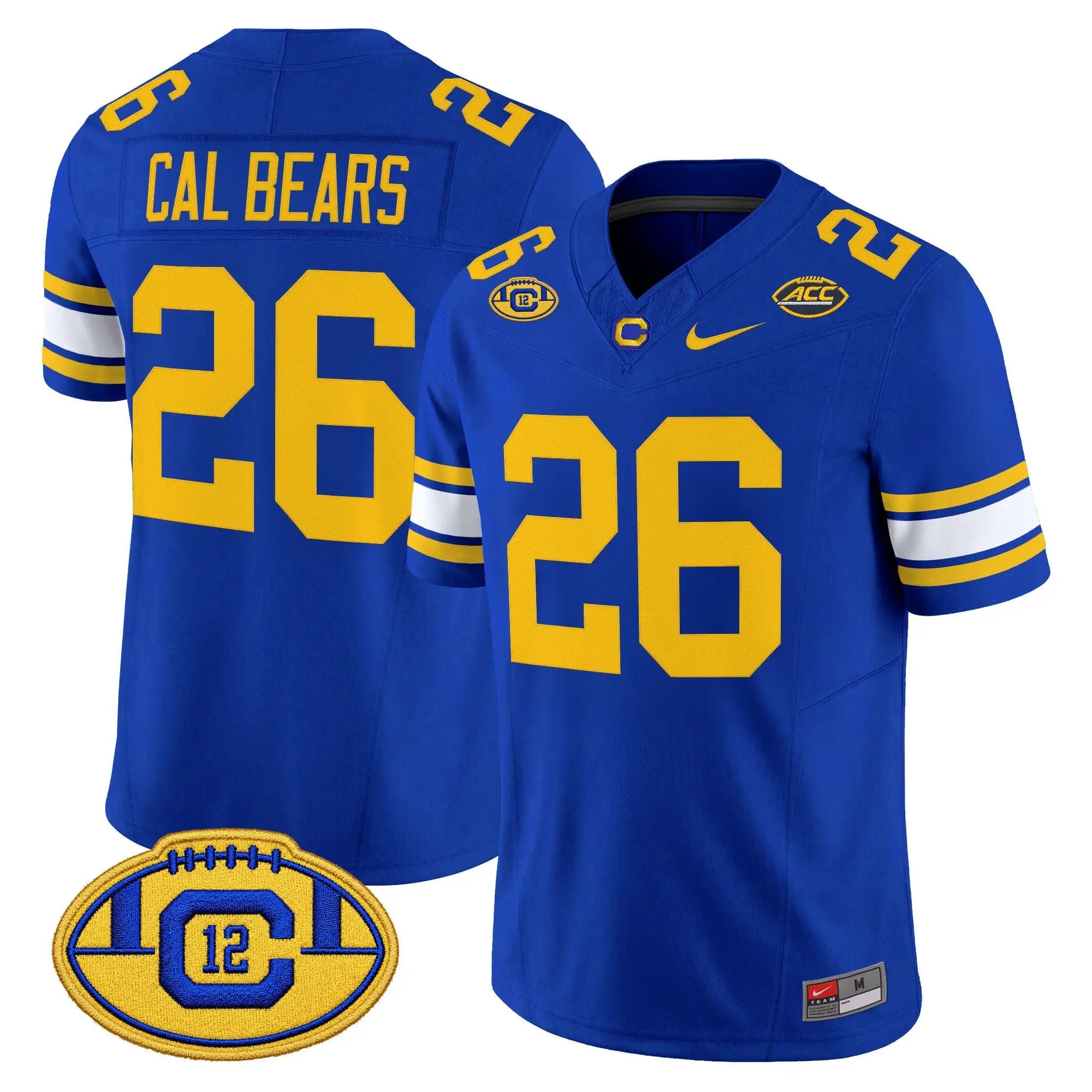 California Golden Bears Throwback Vapor Limited Jersey - Stitched 8 California Golden Bears Throwback Vapor Limited Jersey - Stitched by Digigearus