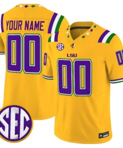 LSU 2026 "Mardi Gras Edition'' Vapor Limited Custom Jersey - Stitched by LSU Tigers