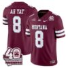 Montana Grizzlies 2026 Vapor Limited Jersey - 40th Anniversary Patch - Stitched by Digigearus