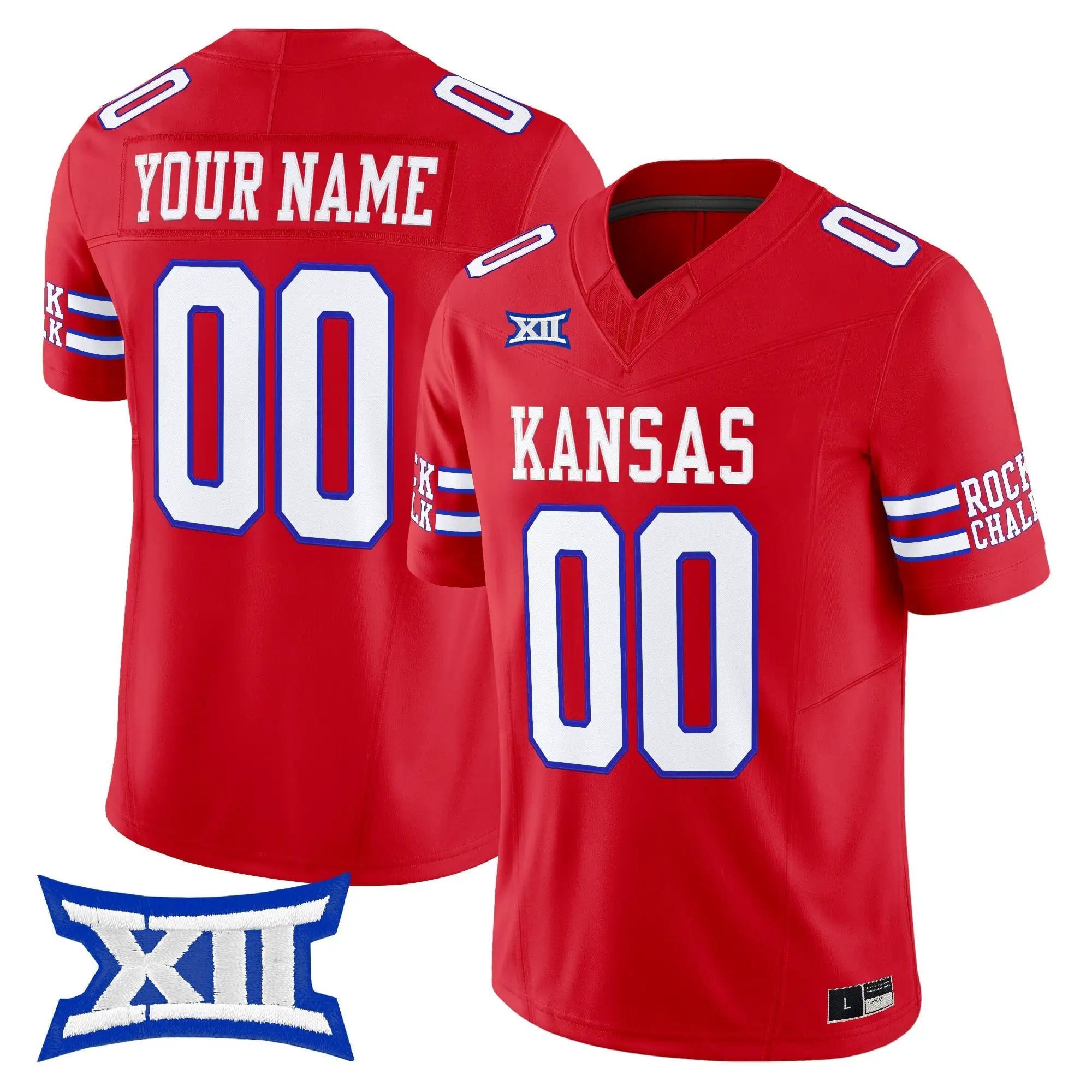 Kansas Jayhawks 2026 Vapor Limited Custom Jersey - Stitched 2 KU 2026 Vapor Limited Custom Jersey - Stitched by Digigearus