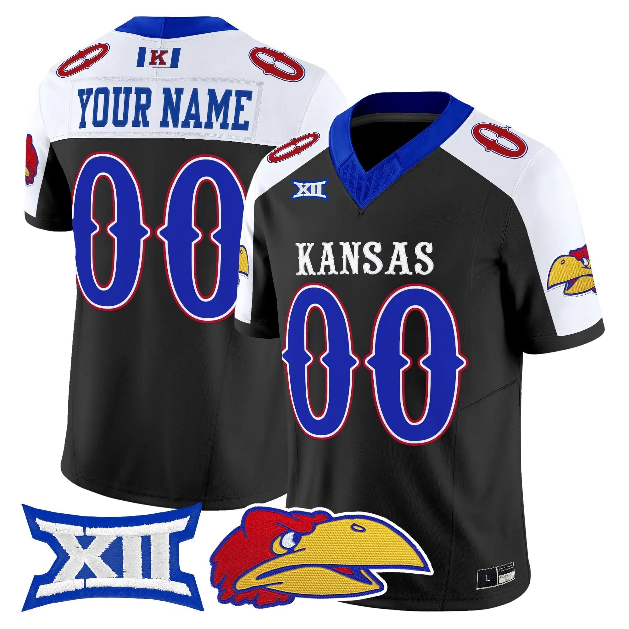 Kansas Jayhawks 2026 Vapor Limited Custom Jersey - Stitched 4 KU 2026 Vapor Limited Custom Jersey - Stitched by Digigearus