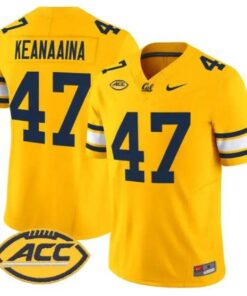 Aidan Keanaaina #47 Golden Bears Jersey 2026 Vapor Limited Stitched by My Store NCAA Football Jerseys