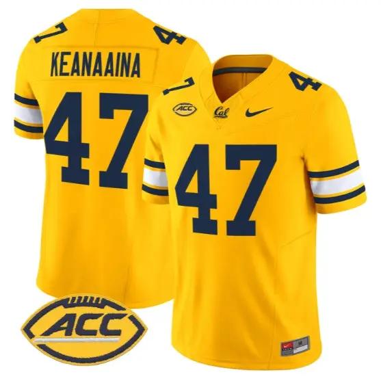 Aidan Keanaaina #47 Golden Bears Jersey 2026 Vapor Limited Stitched 1 Aidan Keanaaina #47 Golden Bears Jersey 2026 Vapor Limited Stitched by My Store NCAA Football Jerseys