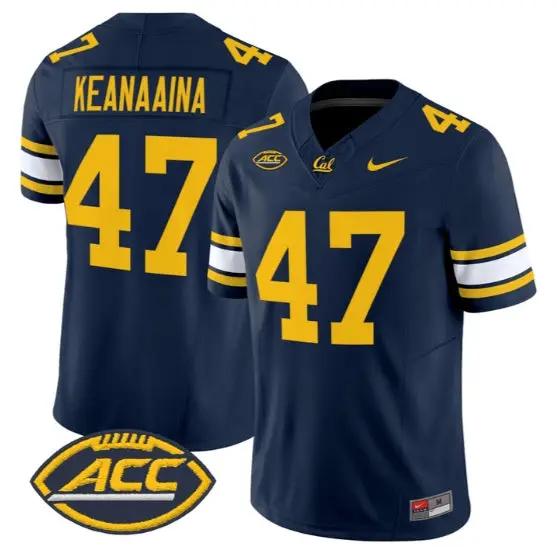 Aidan Keanaaina #47 Golden Bears Jersey 2026 Vapor Limited Stitched 3 Aidan Keanaaina #47 Golden Bears Jersey 2026 Vapor Limited Stitched by My Store NCAA Football Jerseys