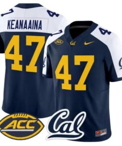 Aidan Keanaaina #47 Golden Bears Jersey 2026 Vapor Limited Stitched 6 Aidan Keanaaina #47 Golden Bears Jersey 2026 Vapor Limited Stitched by My Store NCAA Football Jerseys