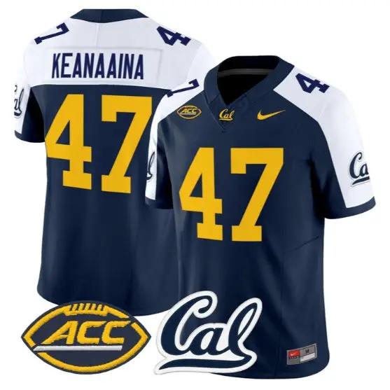 Aidan Keanaaina #47 Golden Bears Jersey 2026 Vapor Limited Stitched 2 Aidan Keanaaina #47 Golden Bears Jersey 2026 Vapor Limited Stitched by My Store NCAA Football Jerseys