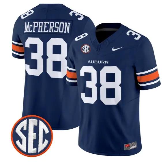 Alex McPherson #38 Auburn Tigers Jersey 2026 Vapor Limited Stitched 2 Alex McPherson #38 Auburn Tigers Jersey 2026 Vapor Limited Stitched by My Store NCAA Football Jerseys