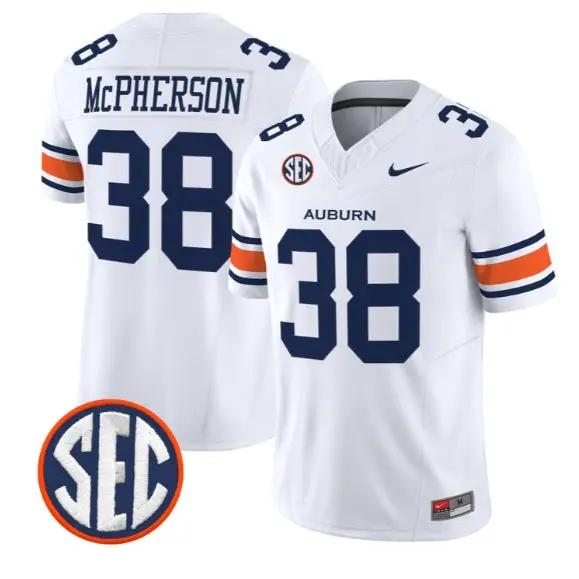 Alex McPherson #38 Auburn Tigers Jersey 2026 Vapor Limited Stitched 3 Alex McPherson #38 Auburn Tigers Jersey 2026 Vapor Limited Stitched by My Store NCAA Football Jerseys