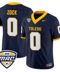 Andrew Zock Jersey #0 Toledo Rockets 2026 Vapor Limited All Stitched by My Store NCAA Football Jerseys