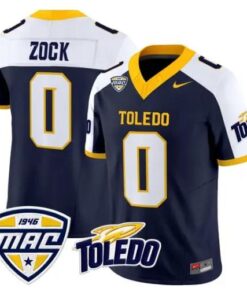 Andrew Zock Jersey #0 Toledo Rockets 2026 Vapor Limited All Stitched by My Store NCAA Football Jerseys