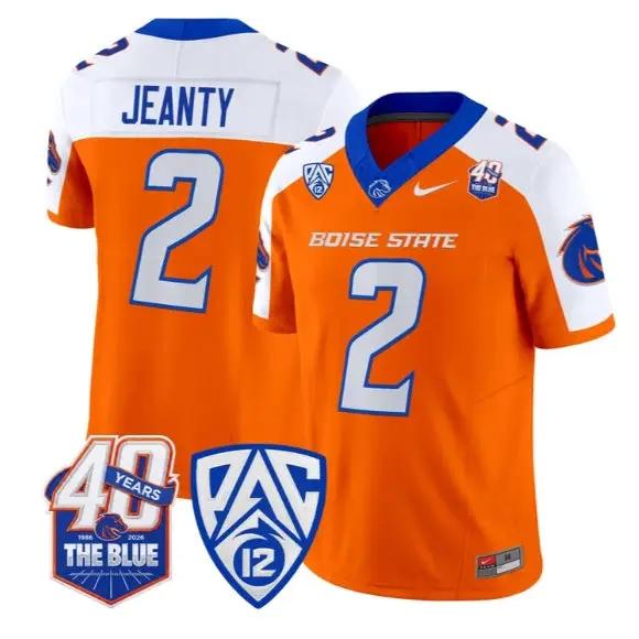 Ashton Jeanty Jersey #2 Boise State Broncos 2026 Limited Stitched 2 Ashton Jeanty Jersey #2 Boise State Broncos 2026 Limited Stitched by My Store NCAA Football Jerseys